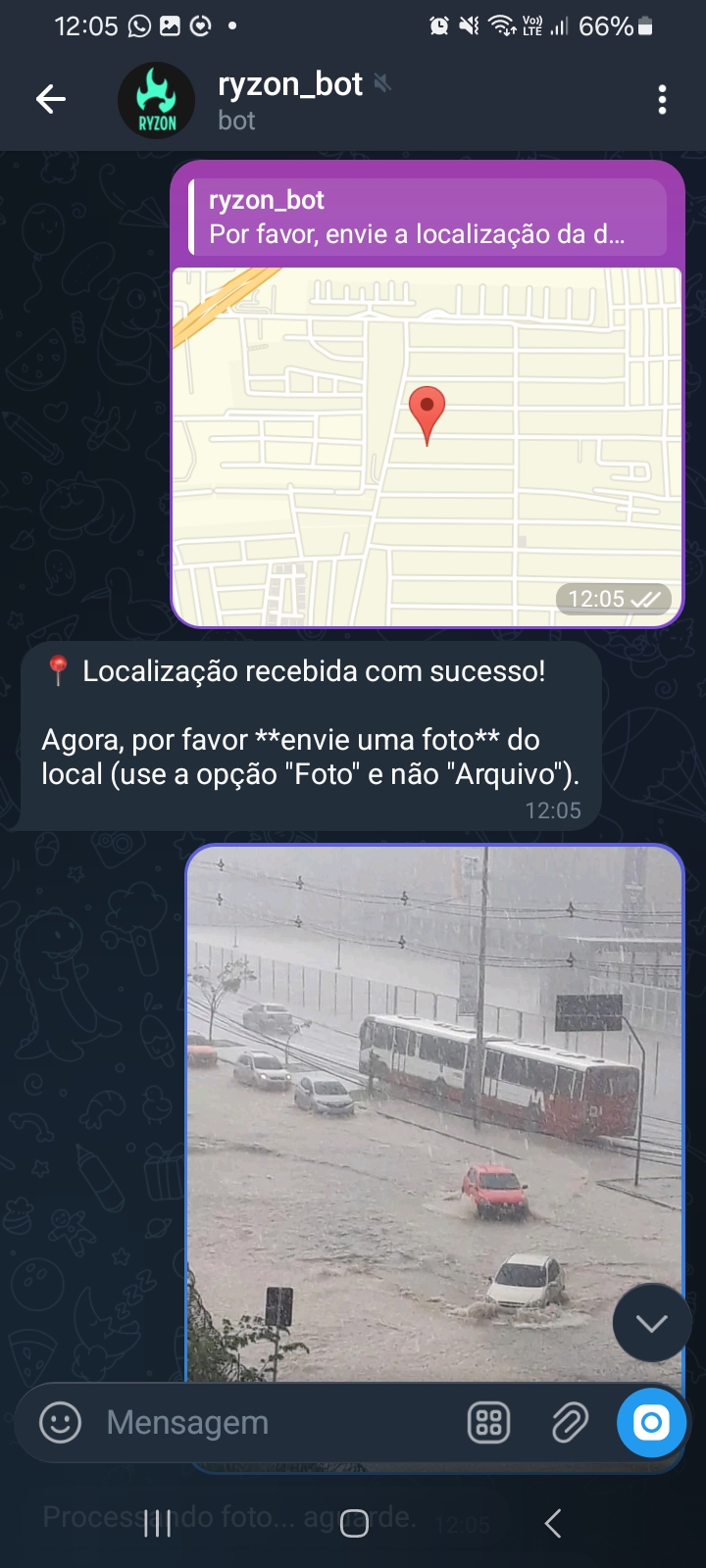 Bot localização